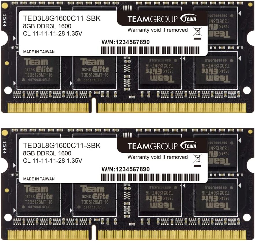 TEAMGROUP Elite DDR3L 16GB Kit (2 x 8GB) 1600MHz [...]
