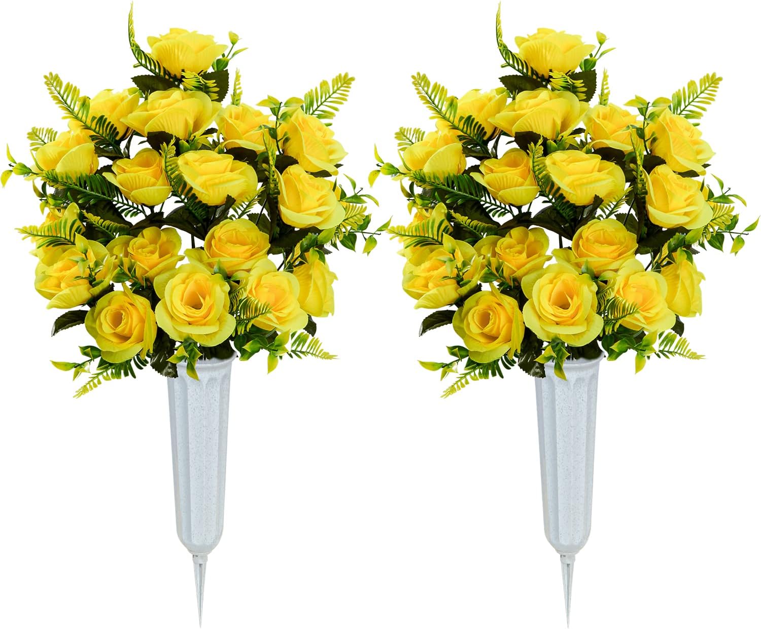 XONOR Artificial Cemetery Flowers, Set of 2 Artificial [...]