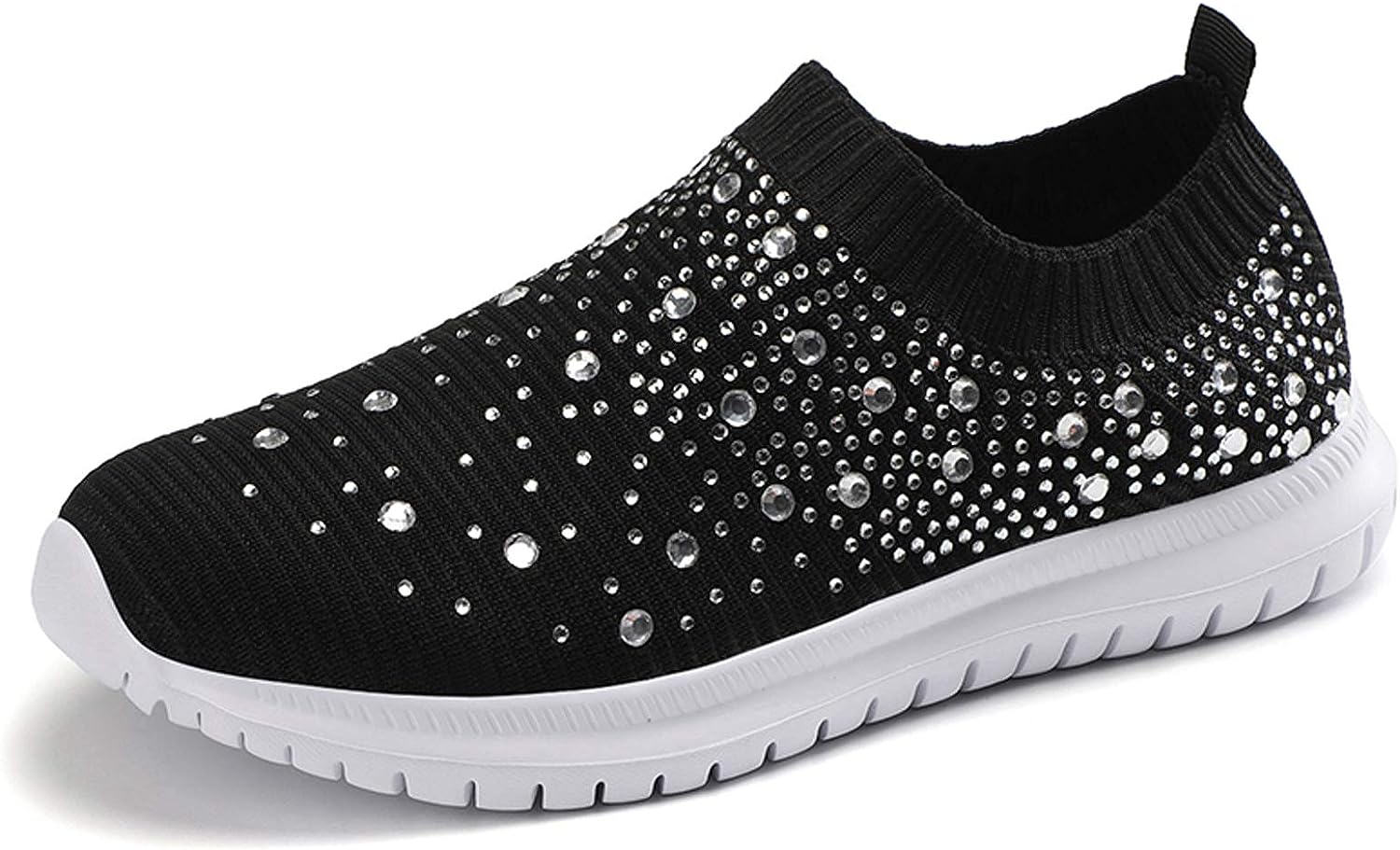GOSPT Women's Mesh Walking Shoes Rhinestone Glitter [...]
