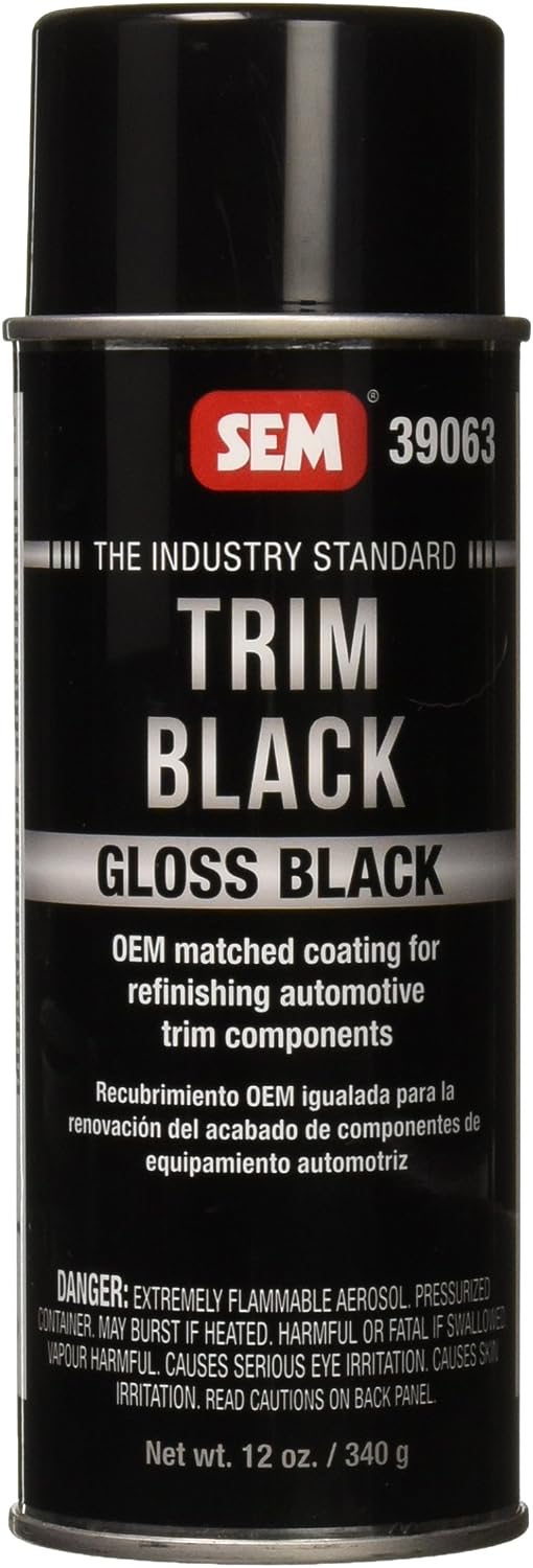 SEM 39063 Gloss Trim Black Aerosol - 12 oz.