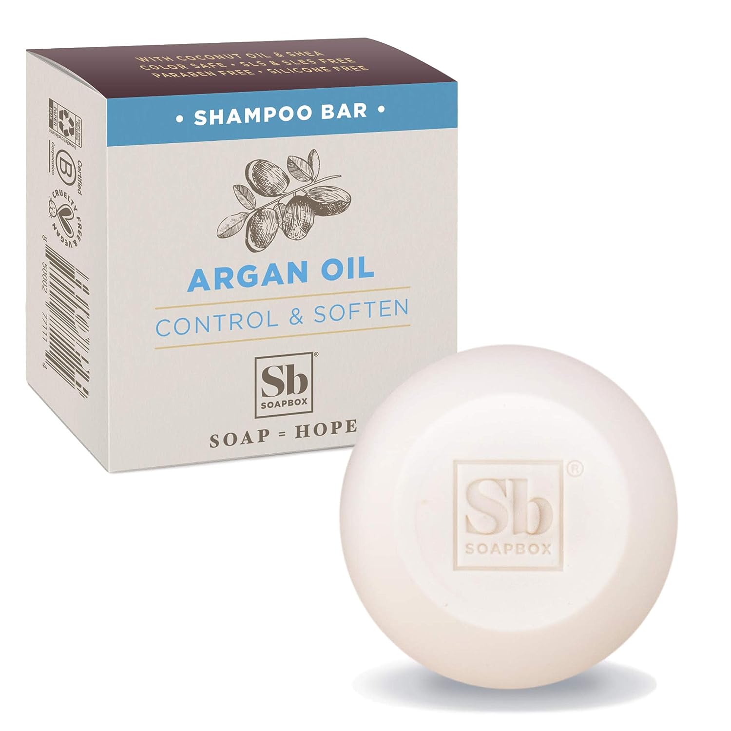 Soapbox Argan Oil Shampoo Bar, Natural, Eco Friendly [...]