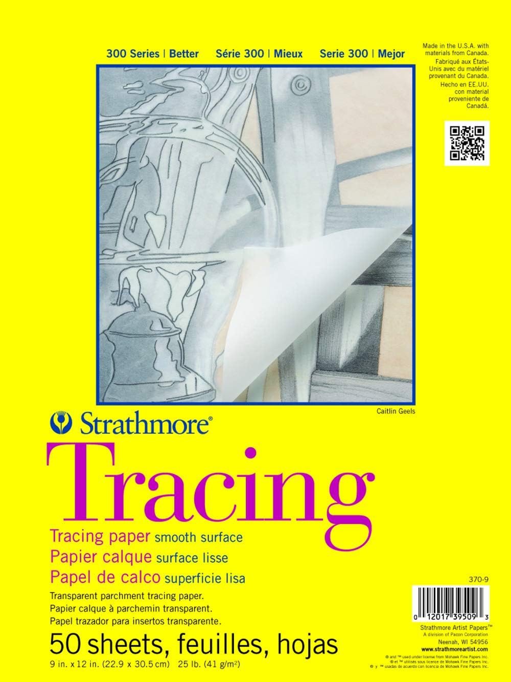 Strathmore 300 Series Tracing Paper Pad, Tape Bound, [...]