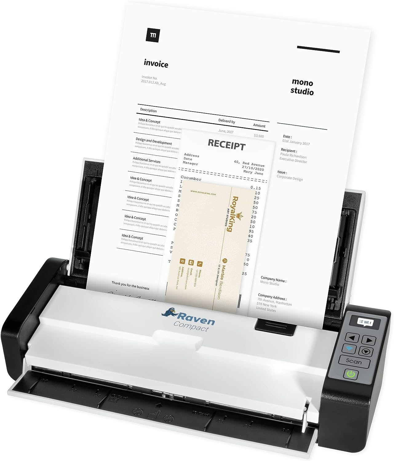 Raven Compact Document Scanner - Wireless Scanning to [...]