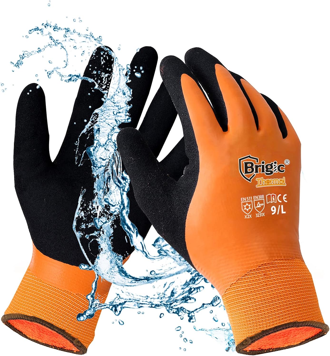 Brigic Winter Work Gloves for Men, Waterproof Work [...]