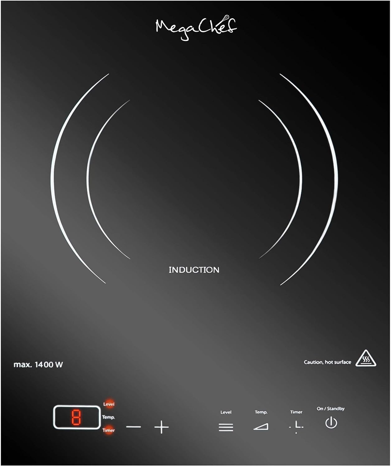 MegaChef Portable 1400W Single Induction Cooktop With [...]