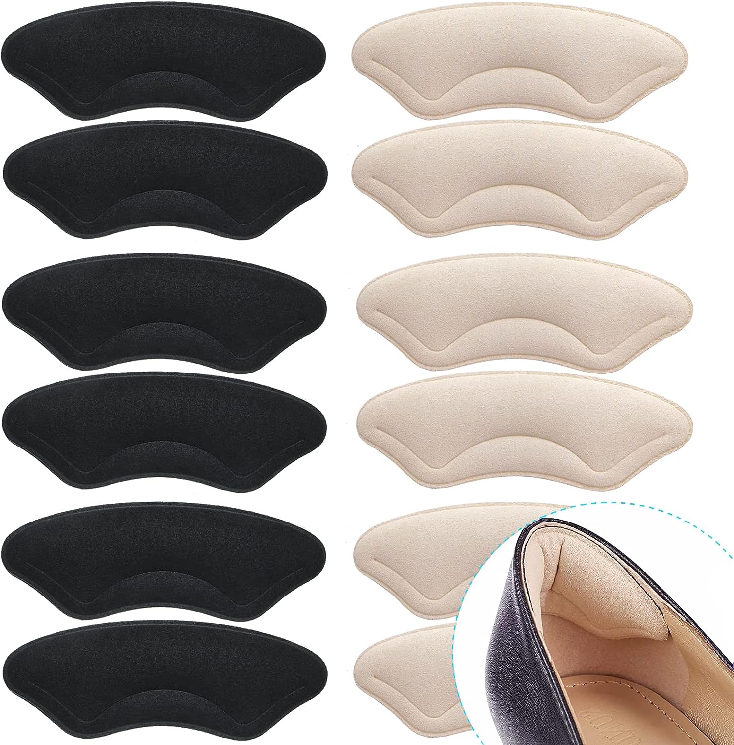 6 Pairs Comfowner Heel Cushion Pads, Comfort Shoe [...]