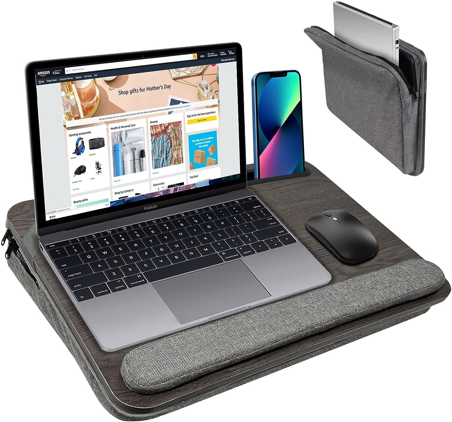 KerrKim Portable Lap Desk with Pillow Cushion, Fits up [...]