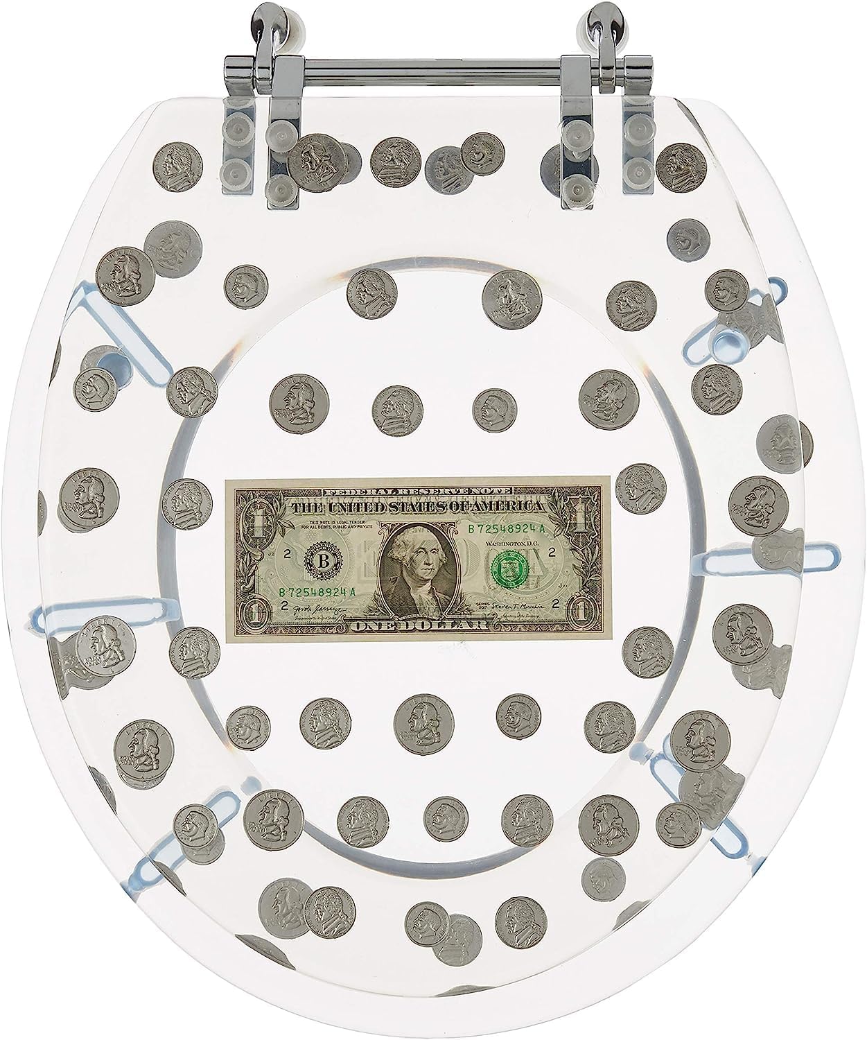 Coins and Dollar Bill Resin Money Toilet Seat, [...]