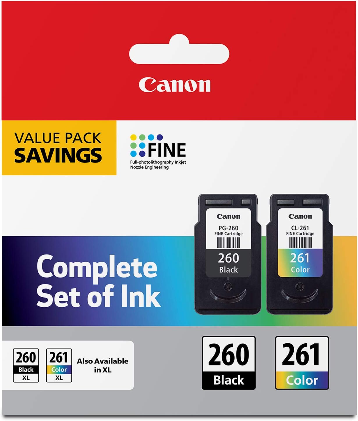 Canon PG-260 / CL-261 Value Pack, Compatible to [...]