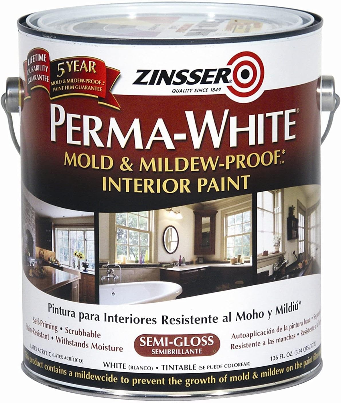 Rust-Oleum Zinsser Perma-White 1-gallon Semi Gloss [...]