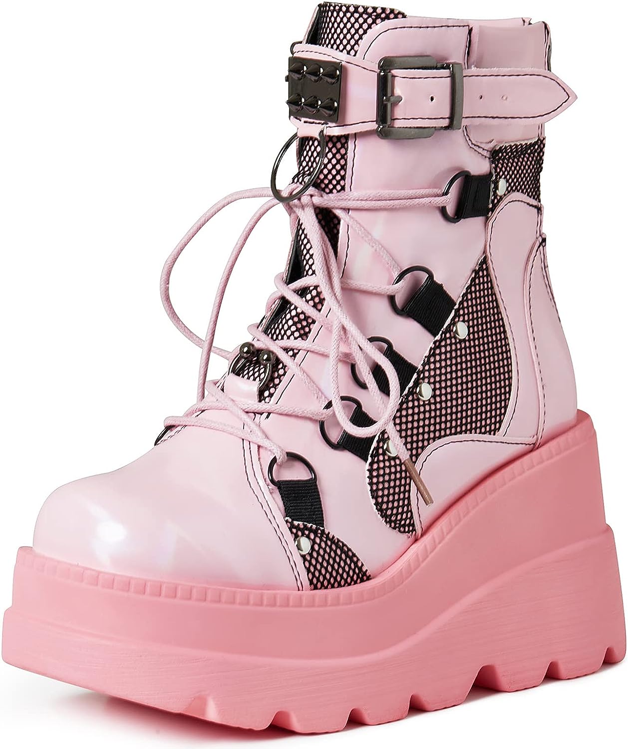 Tscoyuki Platform Ankle Boots for Women Chunky High [...]