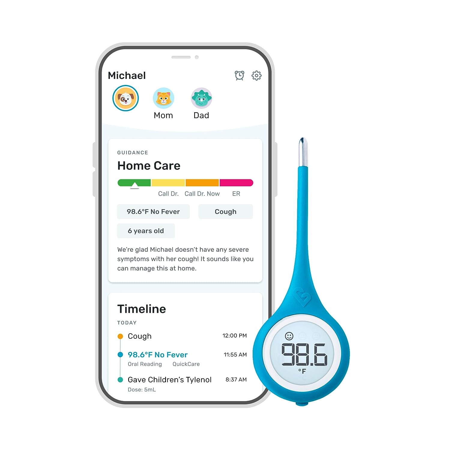 Kinsa QuickCare Smart Digital Thermometer - Medical [...]