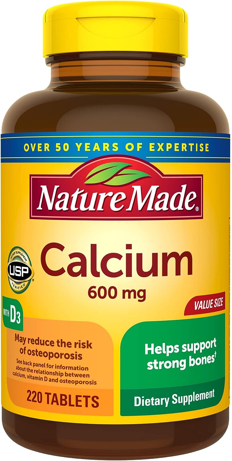Nature Made Calcium 600 mg with Vitamin D3, Dietary [...]