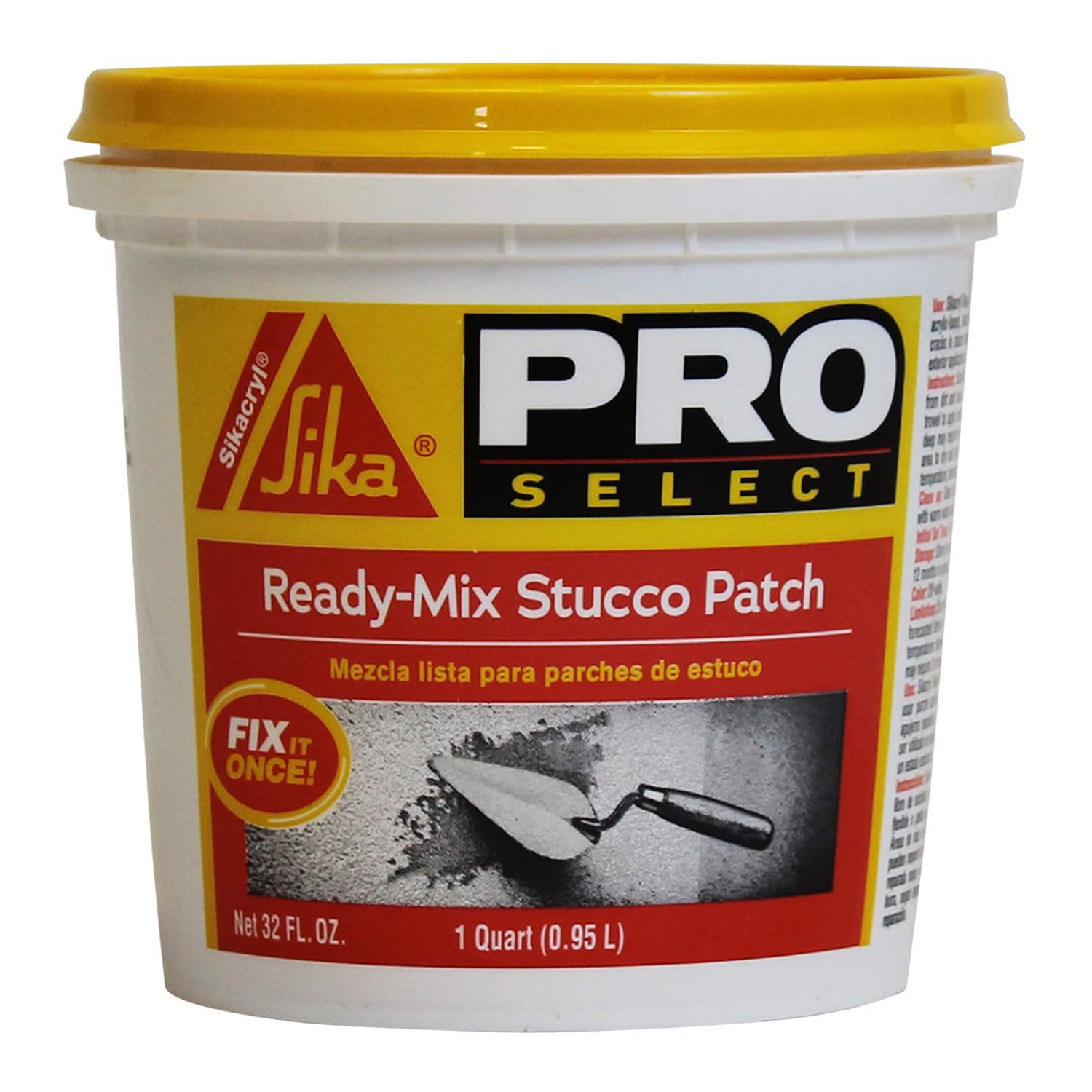 SIKA - 503333 Sikacryl Ready-Mix Stucco Patch, 1 Qt, White