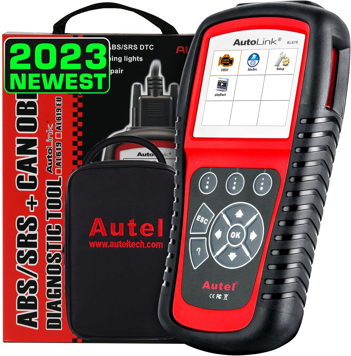 Autel AutoLink AL619 Scanner, 2023 Newest Car ABS SRS [...]