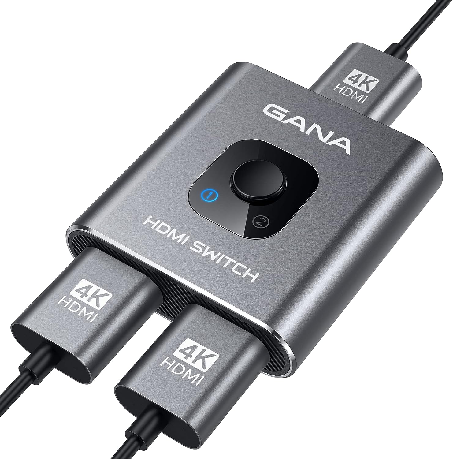 HDMI Switch 4k@60hz Splitter, GANA Aluminum [...]