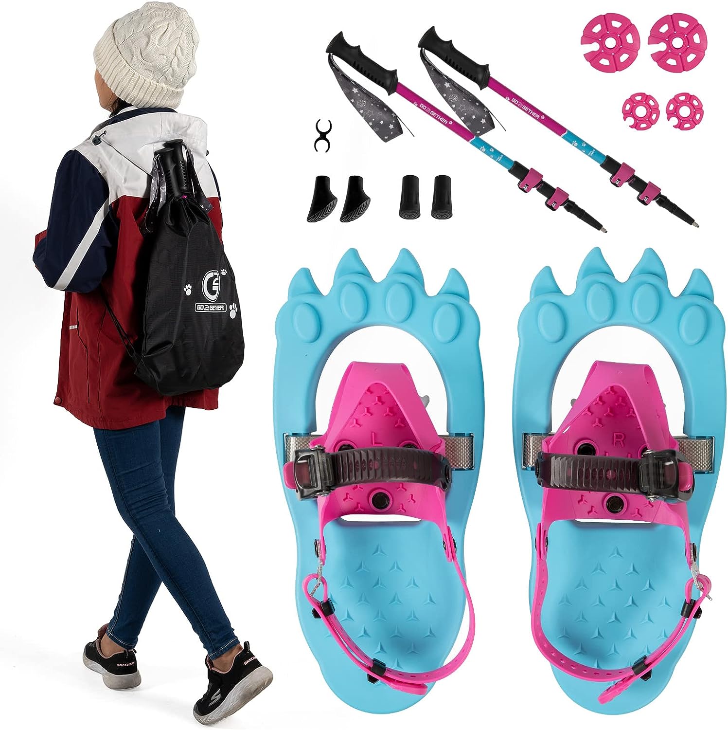 G2 16 Inch Kids Snowshoes, Storage Bag, Fast Ratchet [...]