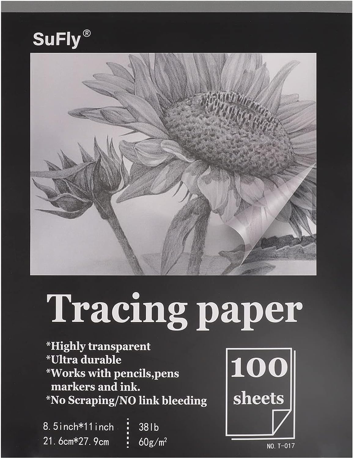 Tracing Paper 8.5x11 inch, 100 Sheets Transparent [...]