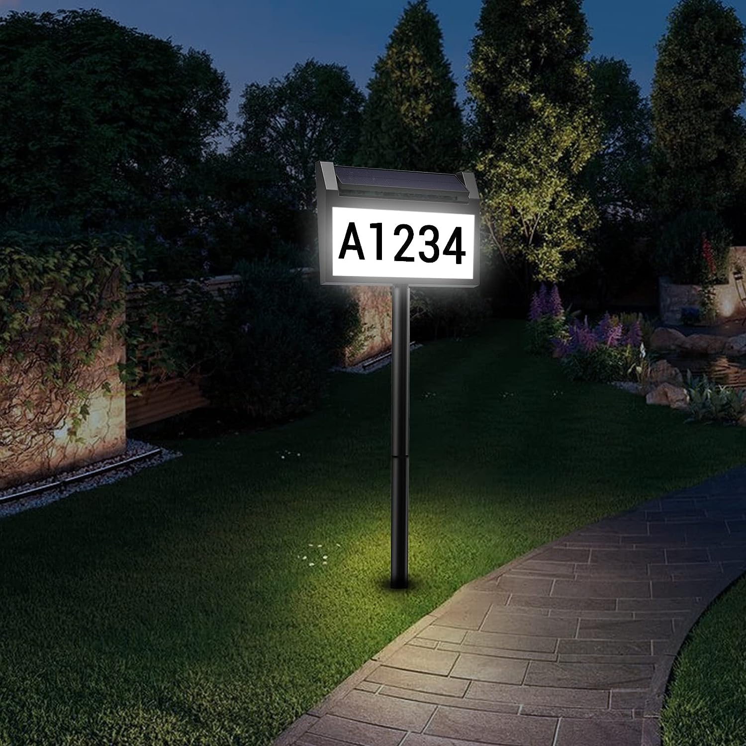 Solar House Number Sign, deerdance LED Illuminated [...]