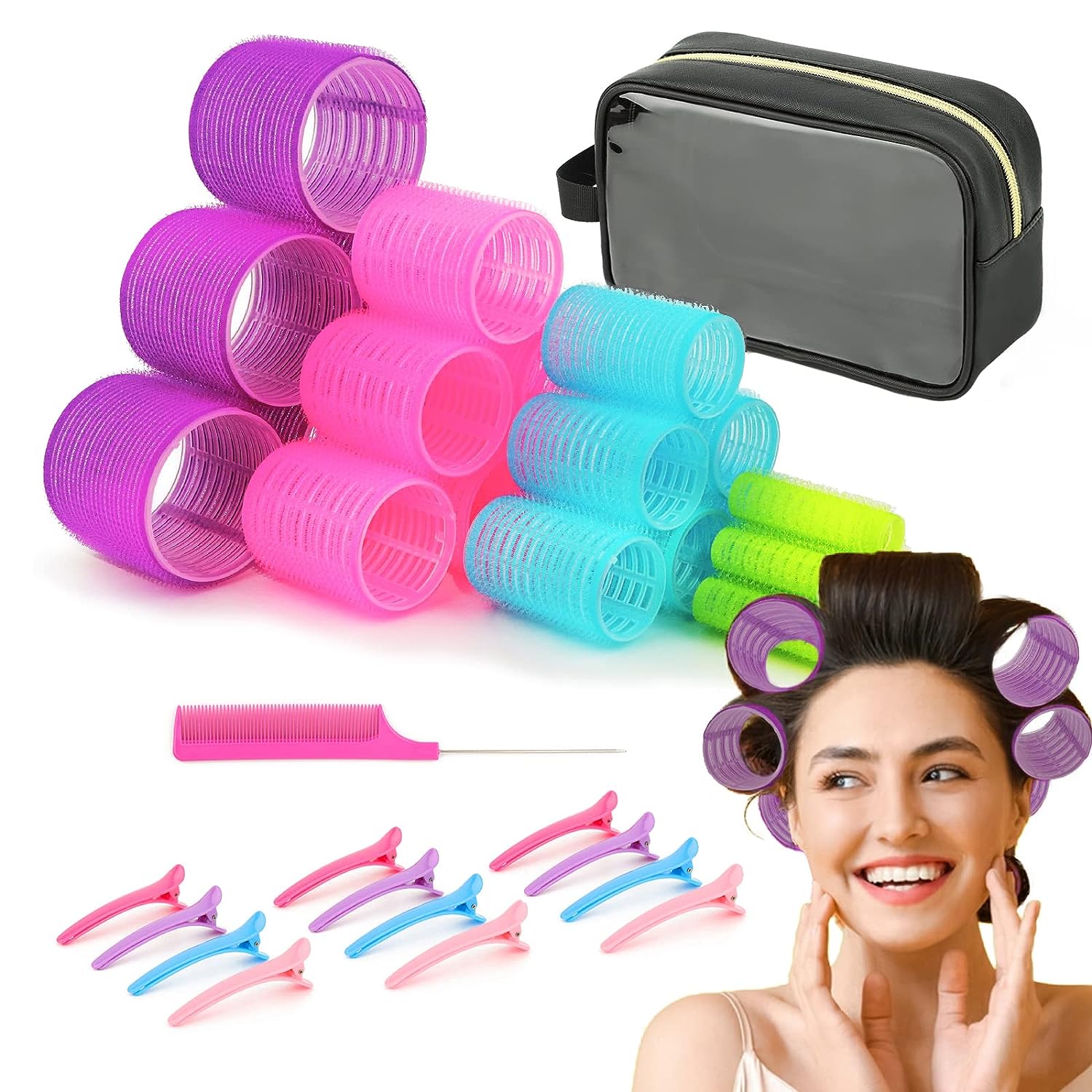 Hair Rollers Curlers Set 38 Pcs, Perfect for Long [...]