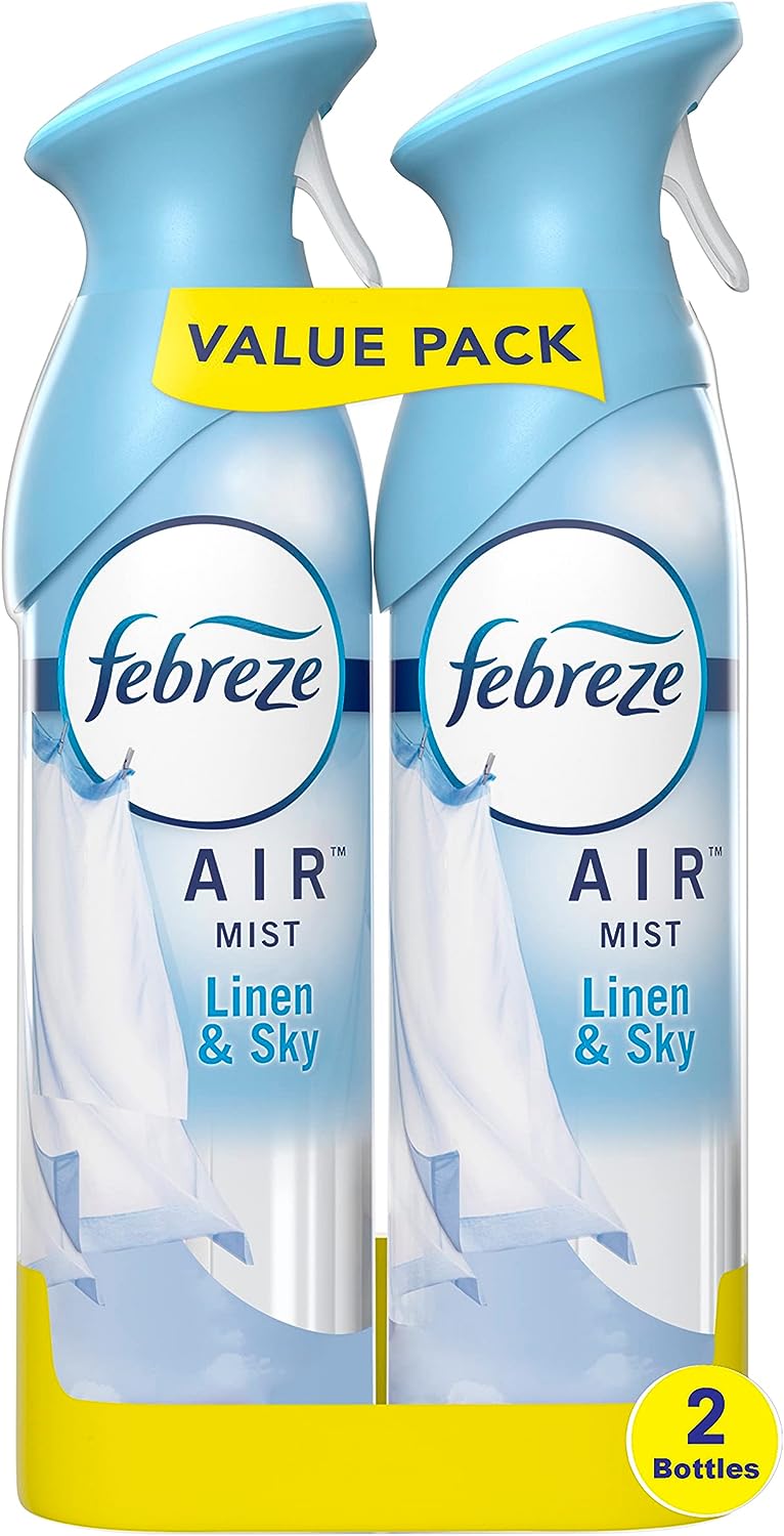 Febreze Odor-Fighting Air Freshener, Linen & Sky, 8.8 [...]