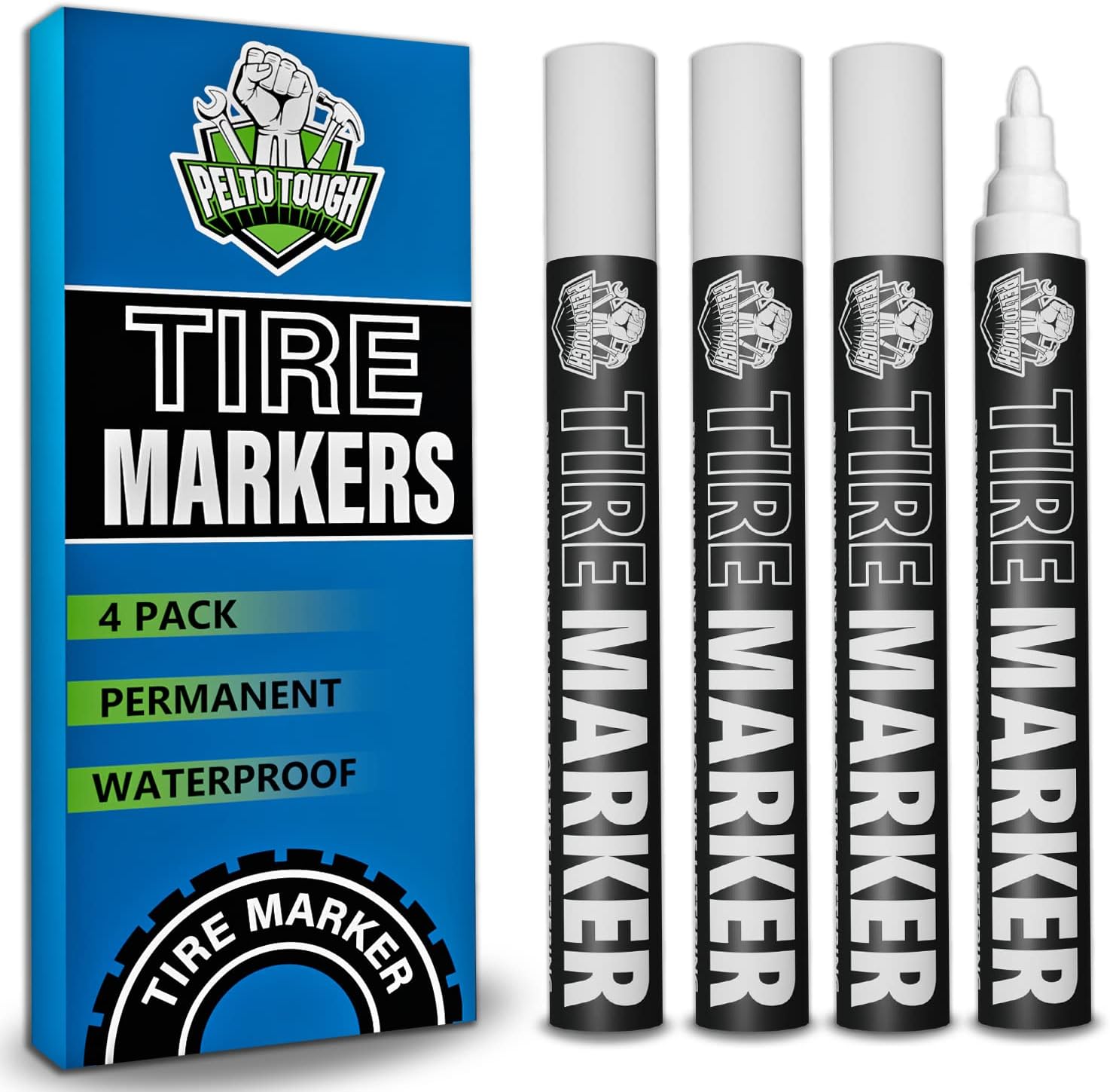 White tire Paint Marker for Car Tire Lettering - 4 [...]