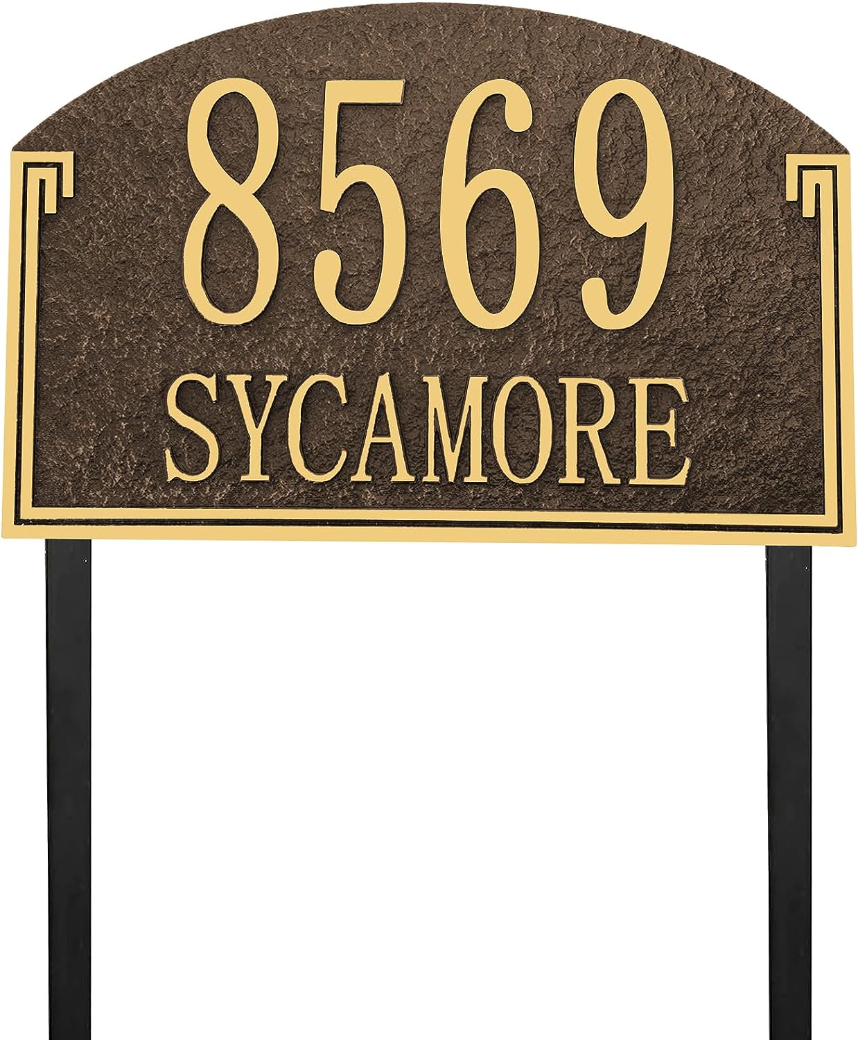 Address Sign Lawn Mounted - Custom House Number Plaque [...]