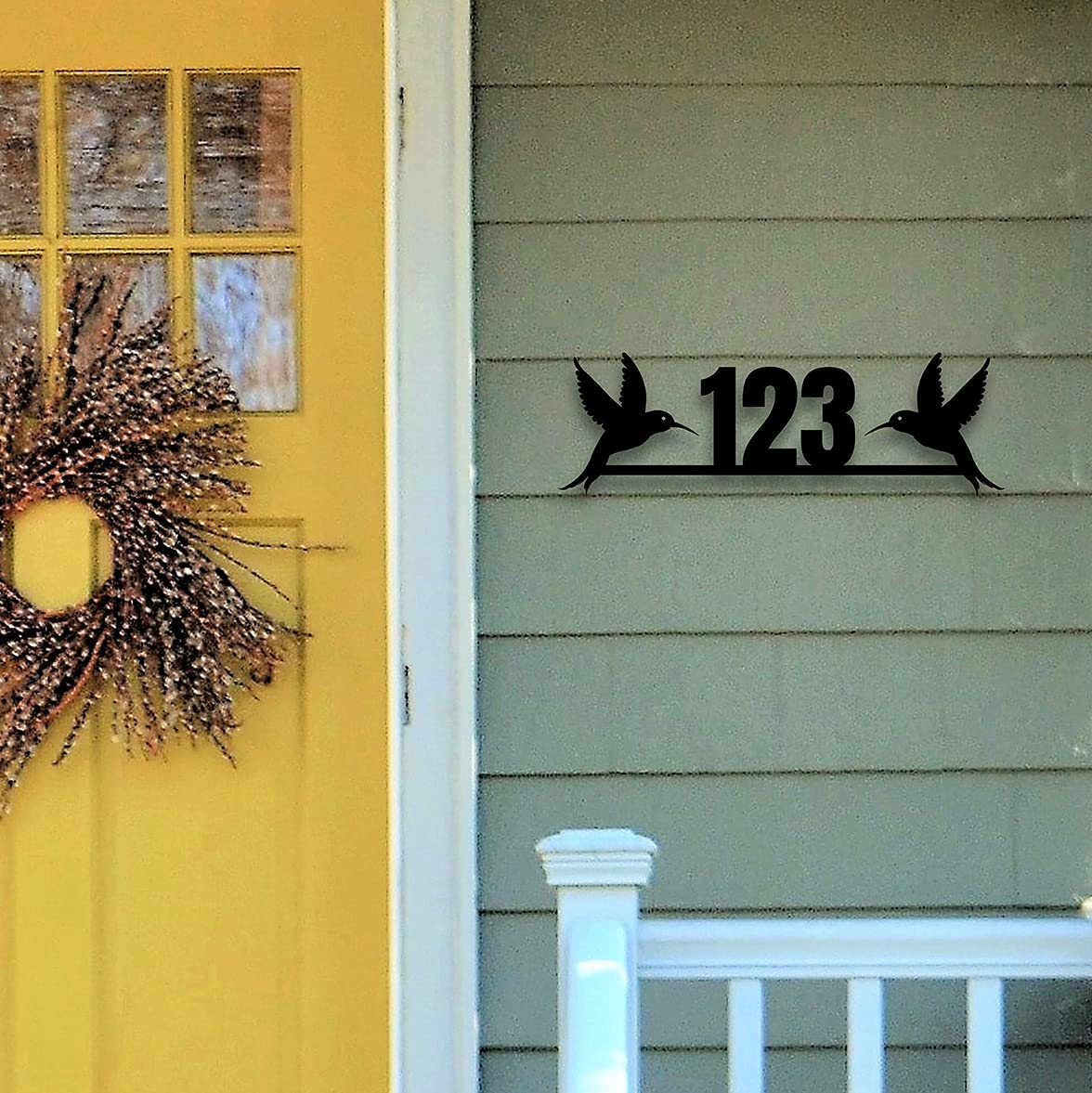 Hummingbird House Number Personalized Address Plaque [...]