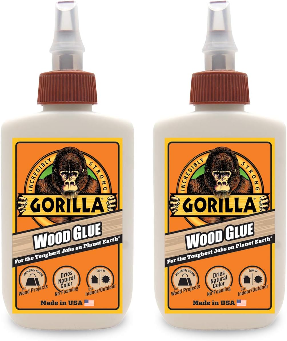 Gorilla Wood Glue, 4 Ounce Bottle, Natural Wood Color, [...]