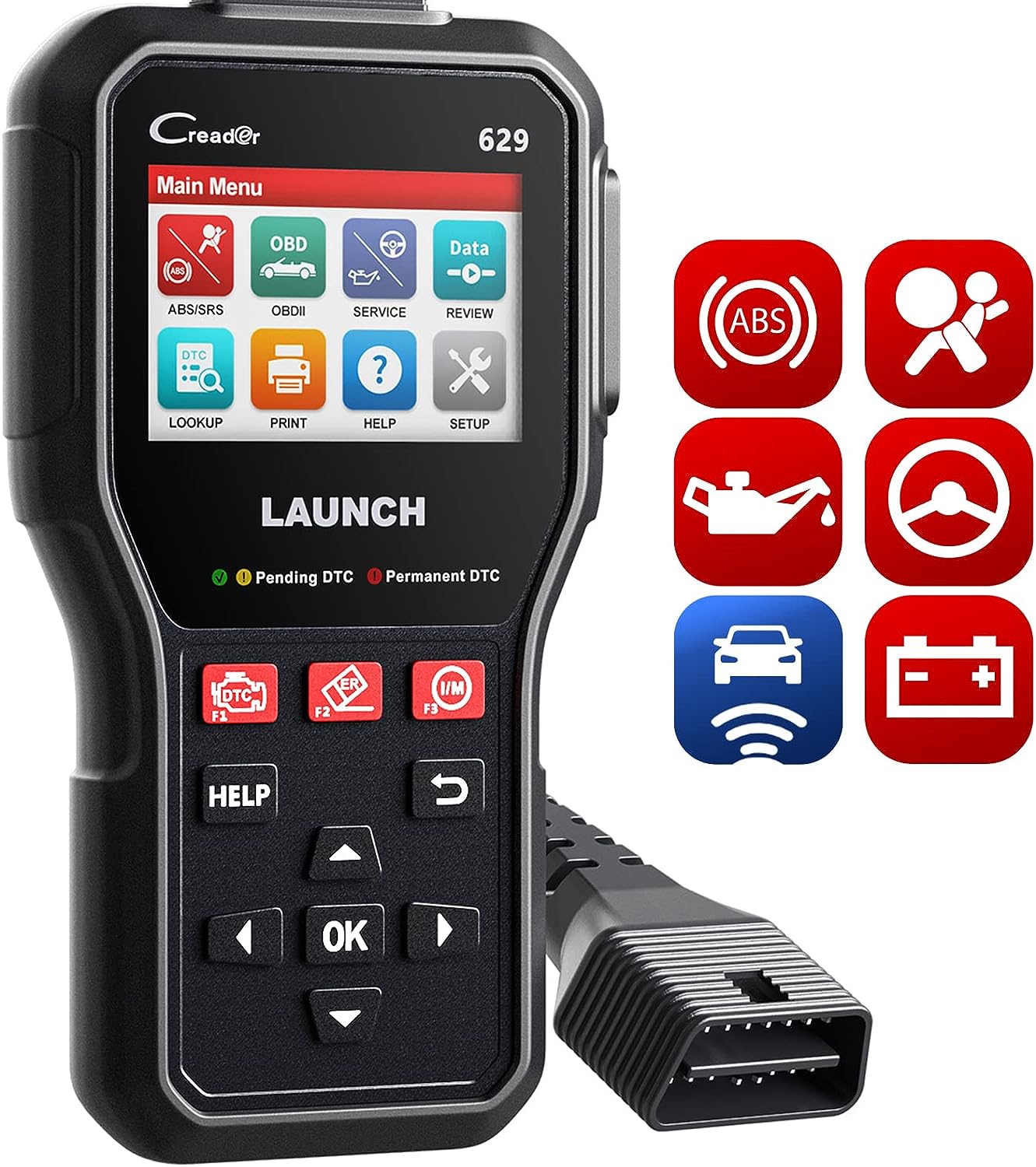 Launch CR629 OBD2 Scanner ABS SRS Scan Tool with [...]