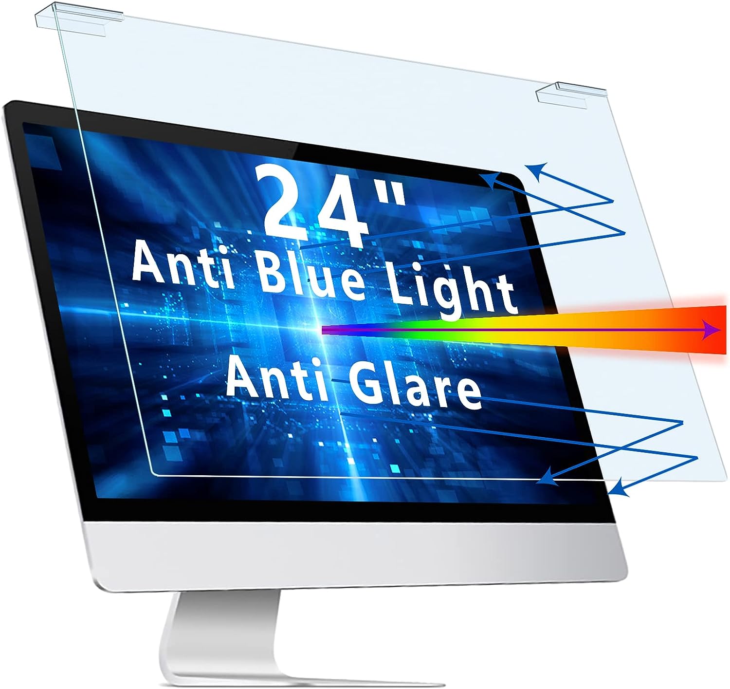 Blue Light Screen Protector for 24 Inch Monitor, Anti [...]