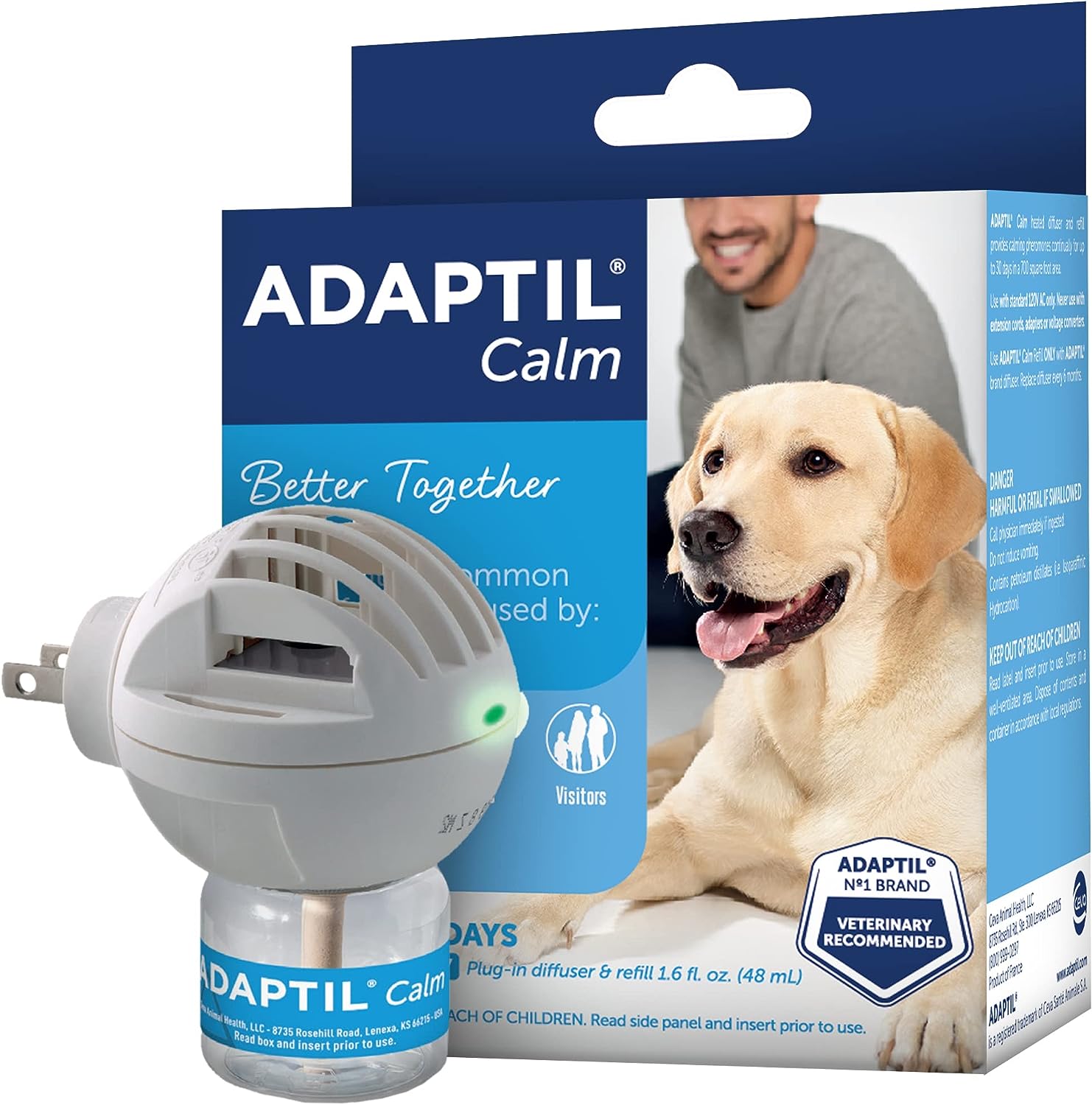 ADAPTIL Dog Calming Pheromone Diffuser, 30 Day Starter [...]