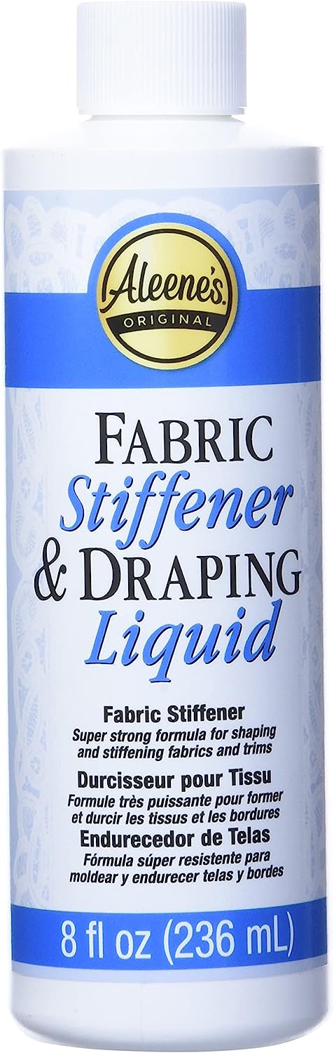 Aleene's 15588 Fabric Stiffener & Draping Liquid, 8 Ounce