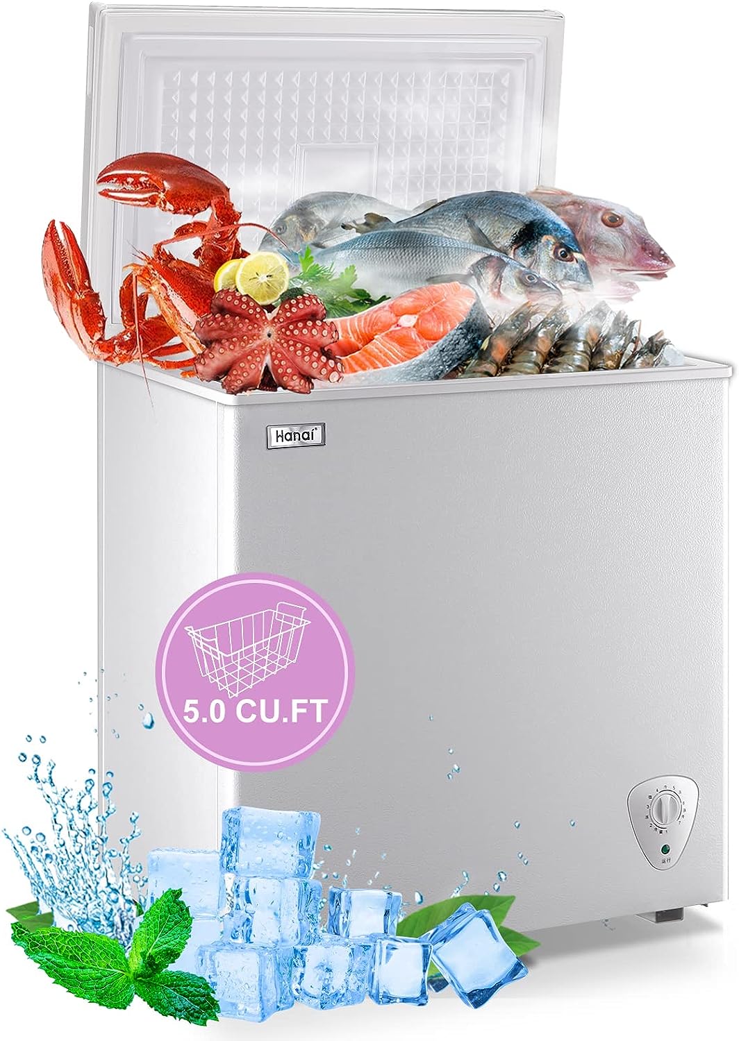 Chest Freezer Deep Freezer 5.0 Cu.Ft Mini Freezer [...]