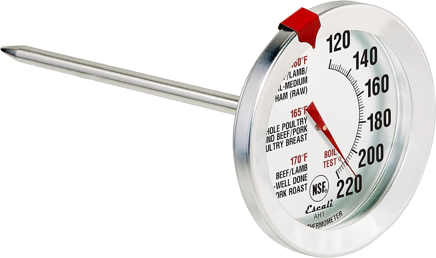 Escali AH1 Stainless Steel Oven Safe Meat Thermometer, [...]