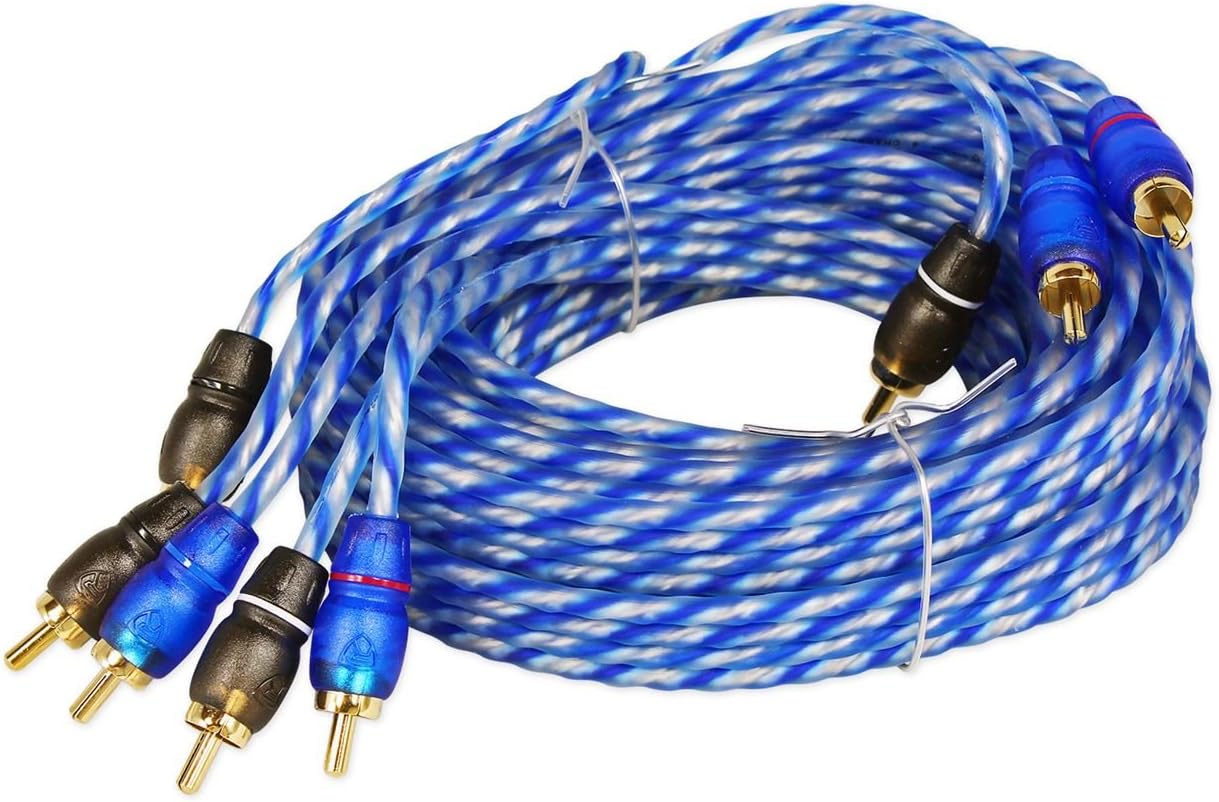 Rockville RTR124 12 Foot 4 Channel Twisted Pair RCA [...]