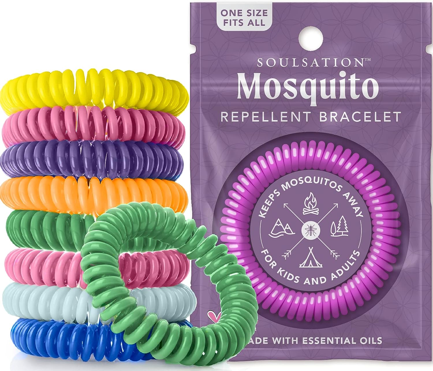 SoulSation Mosquito Repellent Bracelets, 15 Pack - [...]