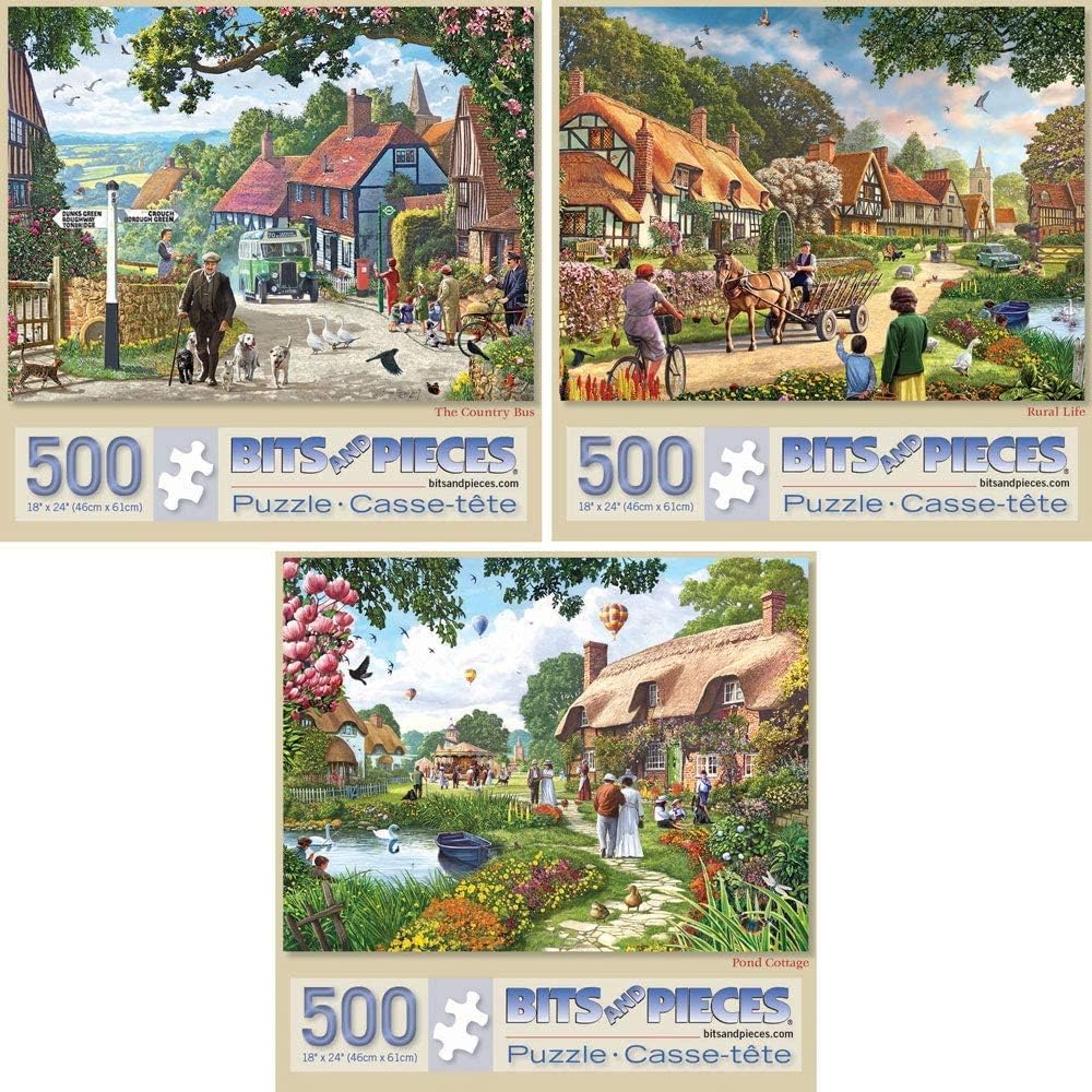 Bits and Pieces - 500 Piece Jigsaw Puzzles for Adults [...]