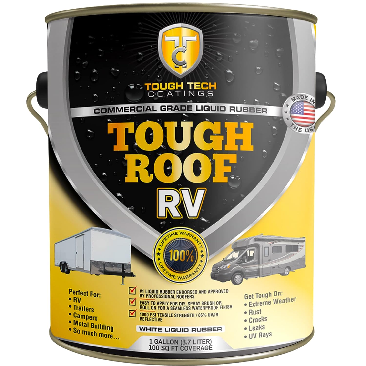 Tough Roof RV Coating kit - Permanent RV Roof [...]