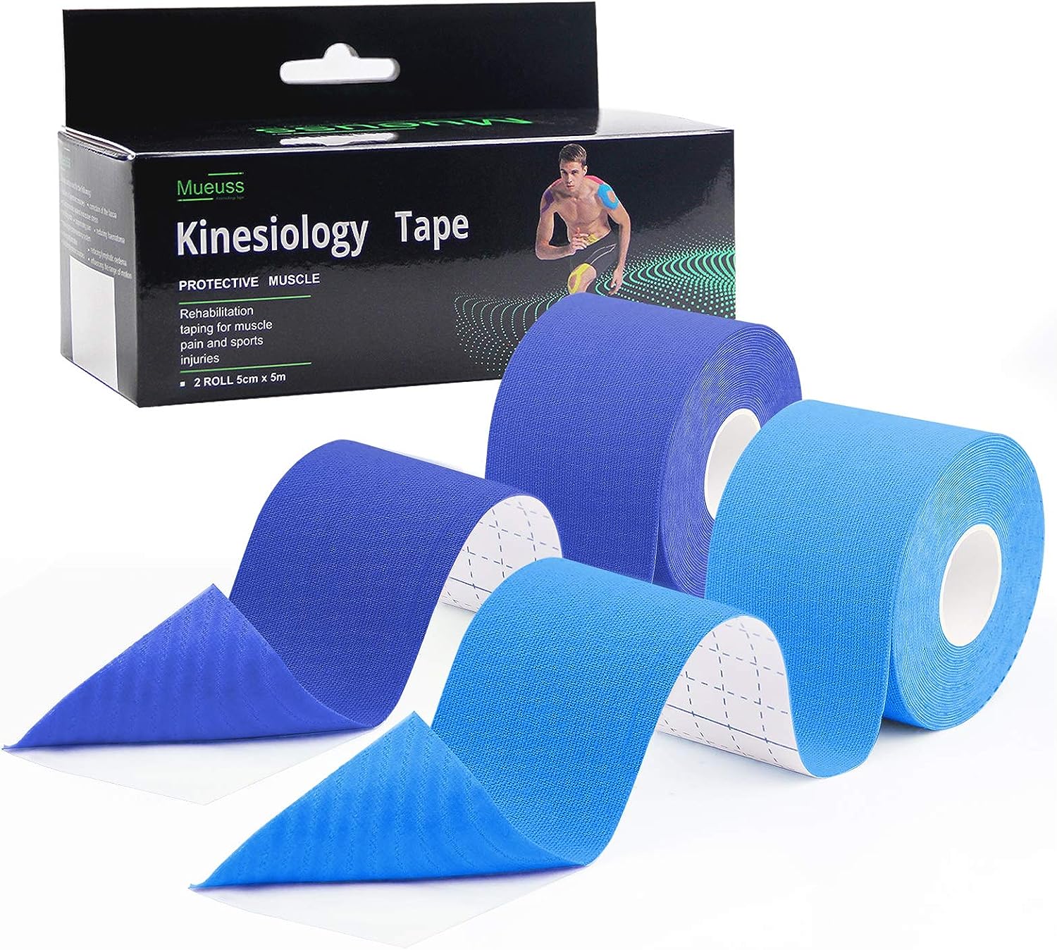MUEUSS Kinesiology Tape Uncut Tape Waterproof Elastic [...]