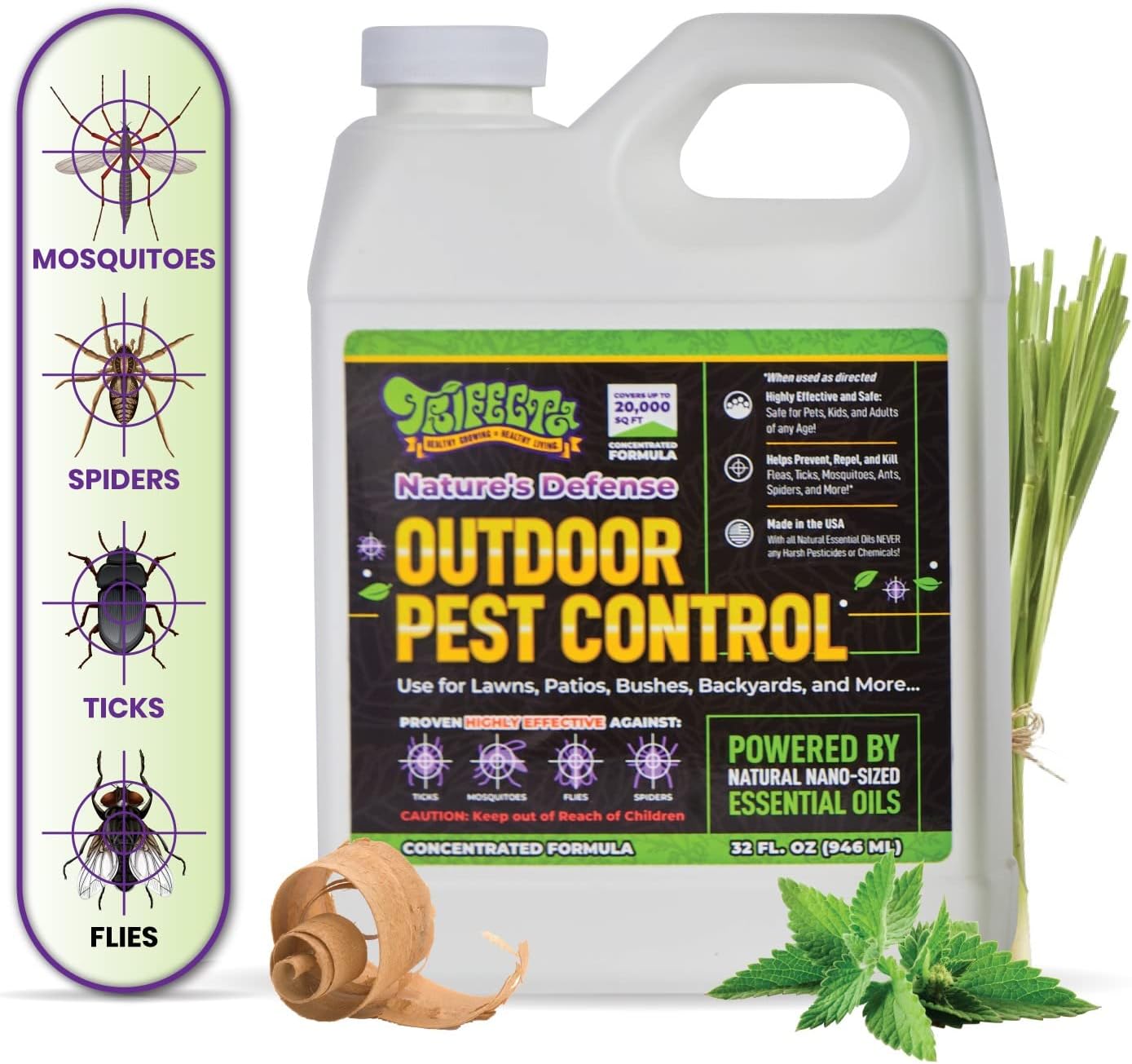 Trifecta Natural Outdoor Pest Control Spray: Mosquito [...]