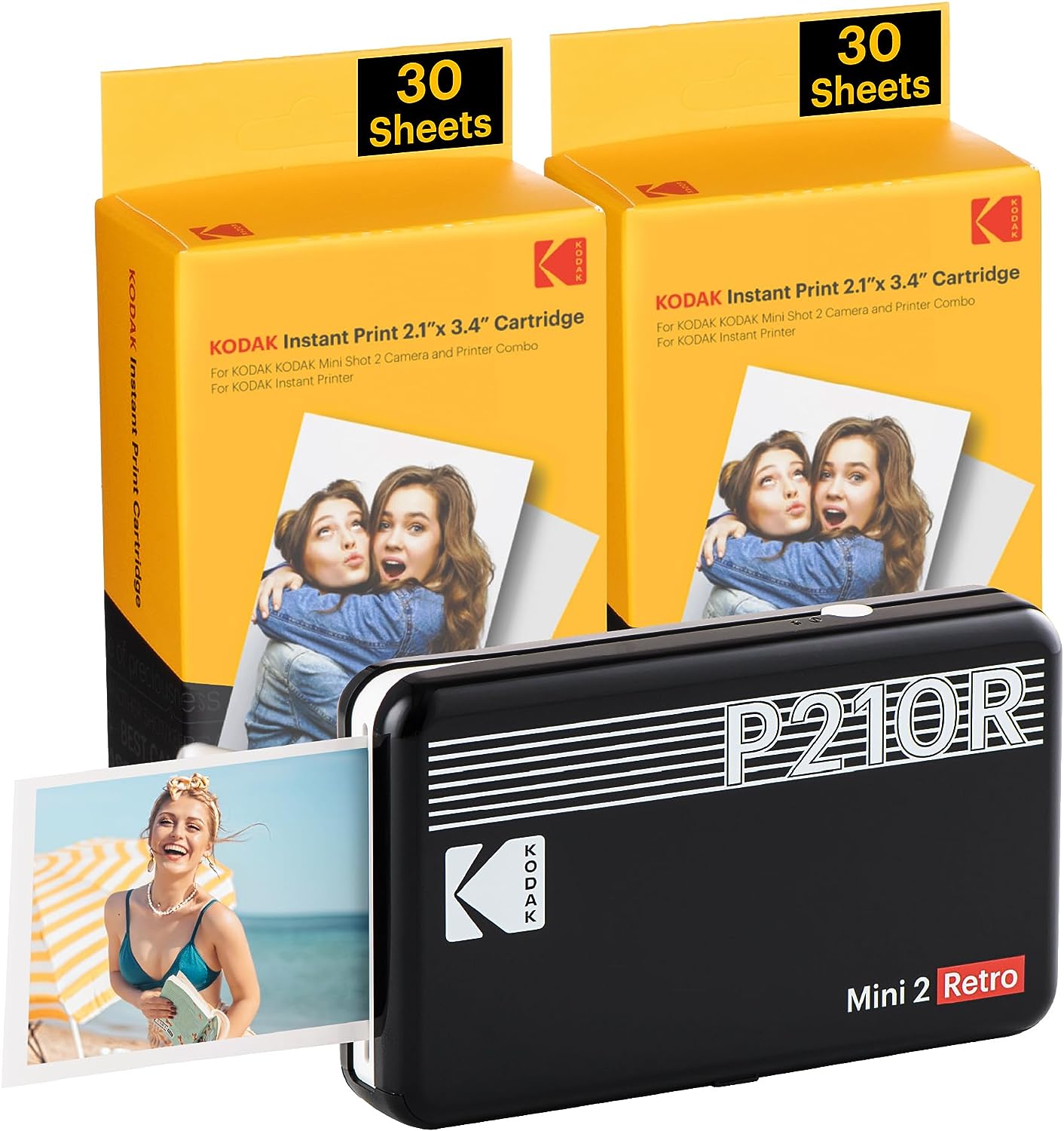 KODAK Mini 2 Retro 4PASS Portable Photo Printer [...]