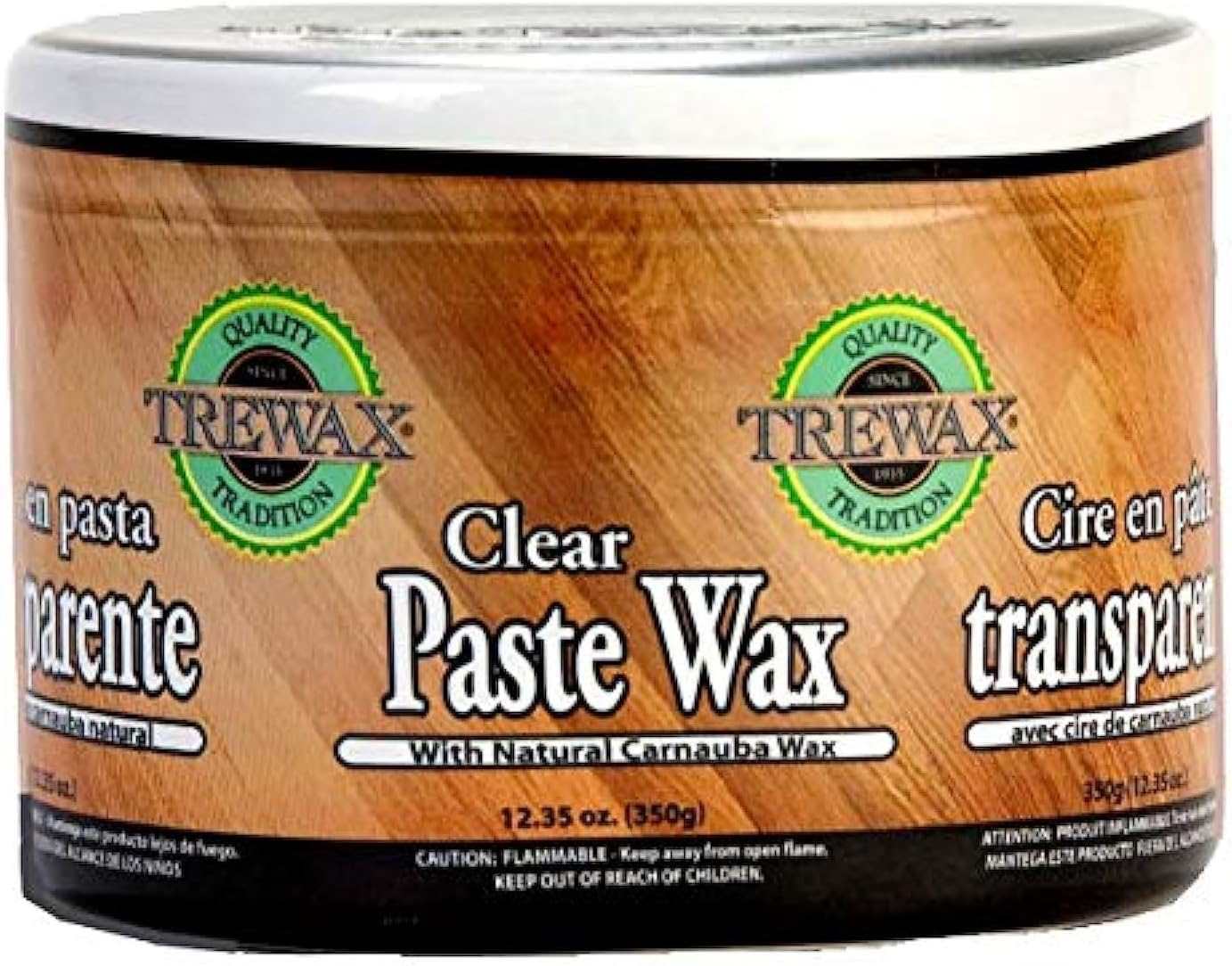 Trewax Paste Wax with Carnauba Wax, Clear, [...]