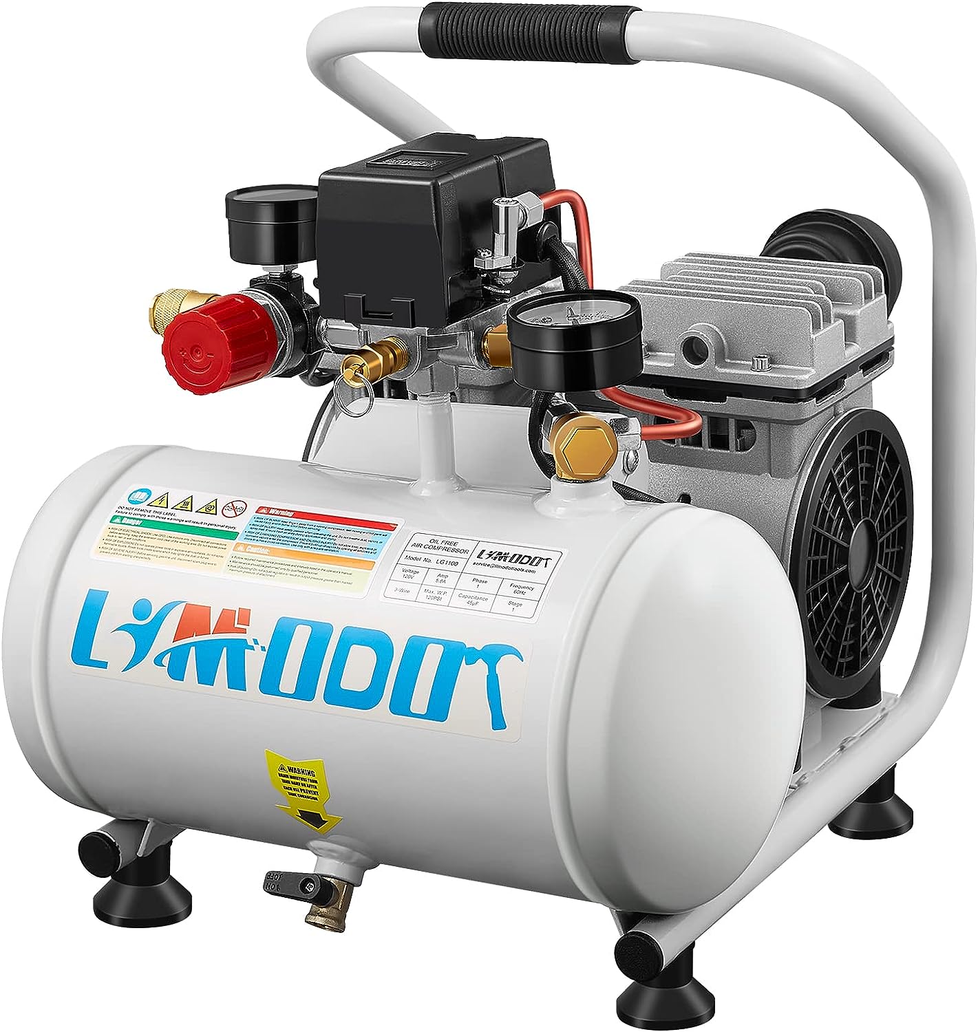 Limodot Ultra Quiet Air Compressor Portable, 60 dB, [...]