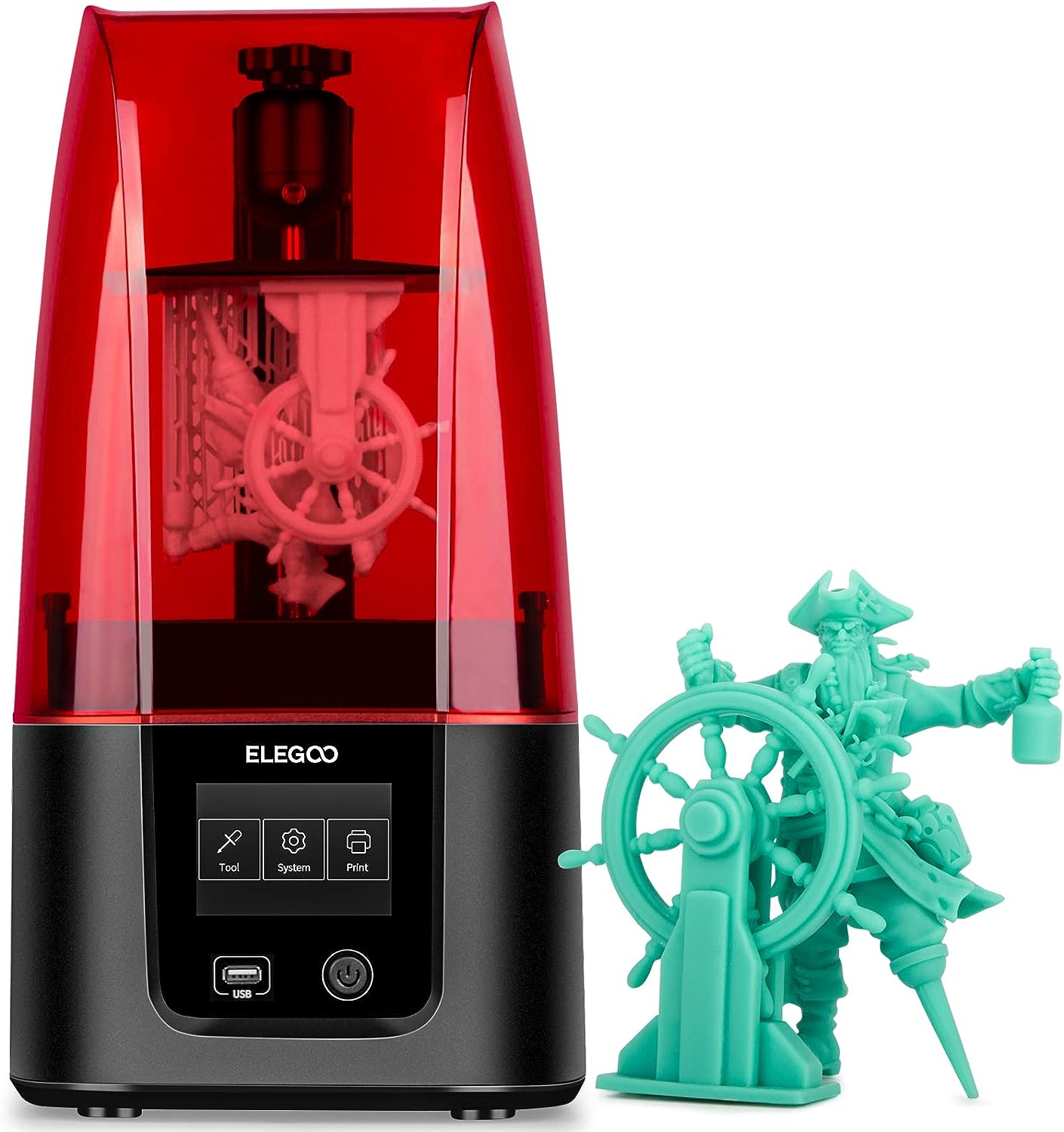 ELEGOO Resin 3D Printer, Mars 3 MSLA 3D Printer with [...]