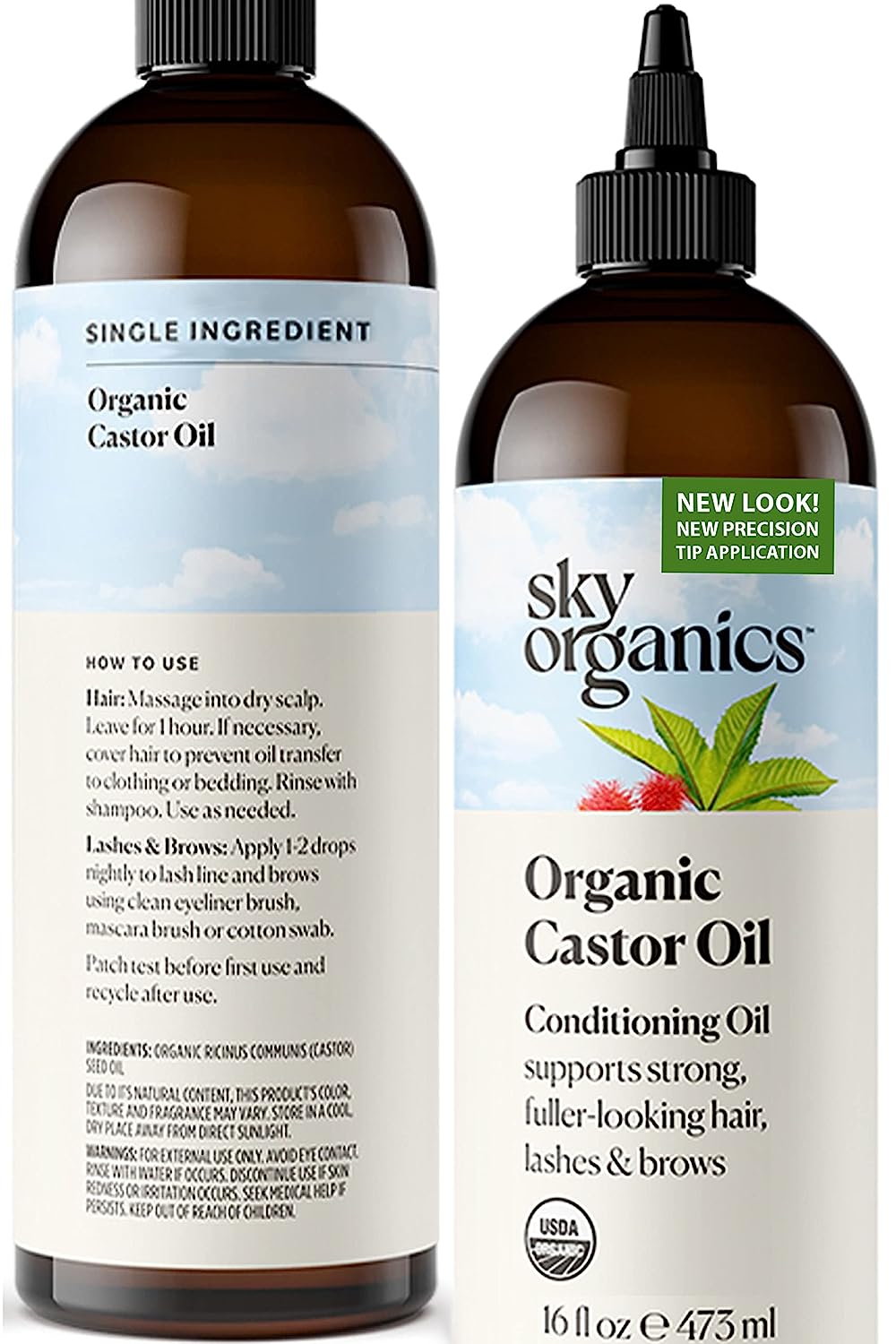Sky Organics Organic Castor Oil for Hair, Lashes & [...]