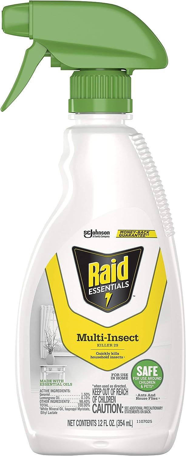 Raid Essentials Multi-Insect Killer Spray Bottle, [...]