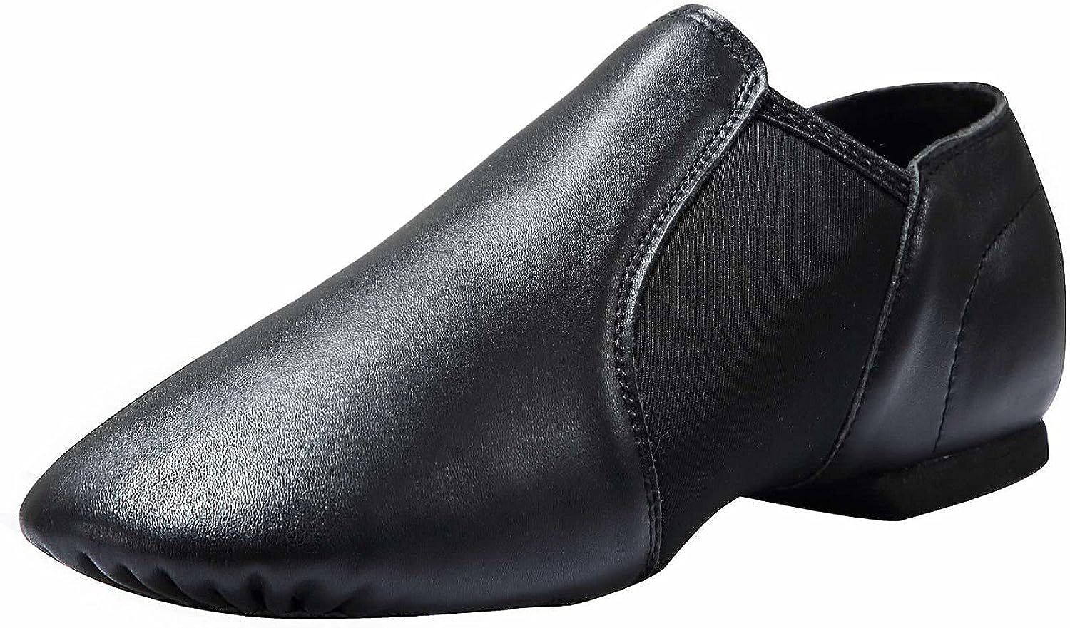 Dynadans Women's Leather Upper Slip-on Jazz Shoe