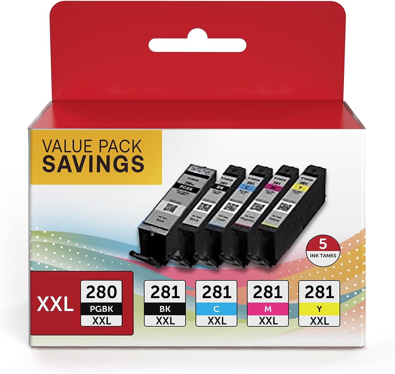 PGI-280 XXL/CLI-281 XXL Ink Cartridge 5 Color Value [...]