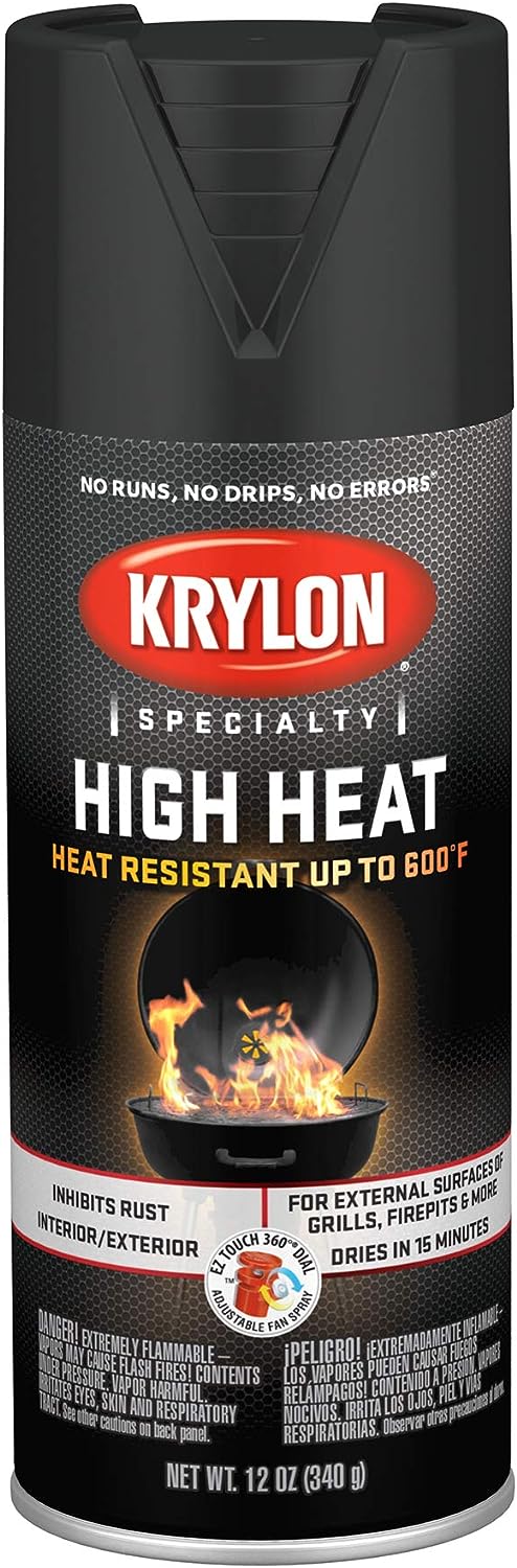 Krylon K01707077 High Heat Spray Paint, 12 Ounce (Pack [...]